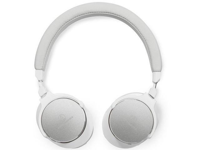 Audio Technica Hi-Res Wireless On-Ear Headphones with Mic & Controls, White (ATH-SR5BTWH)