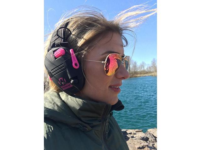 Walkers Razor Series Slim Lo Profile Ear Muffs Hearing Protection - Light Teal
