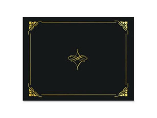 Geographics Gold Foil Border Certificate Holder - Letter - 8 1/2' x 11' Sheet Size - Cordova, Gold - Recycled - 5 / Pack
