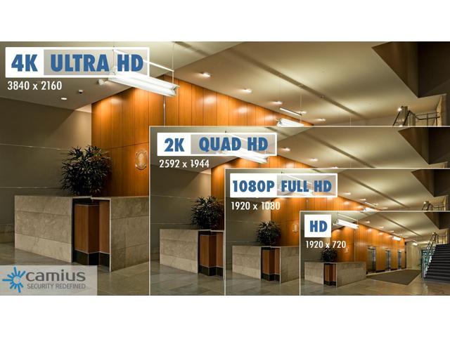 Camius 4K Analog Dome Security Camera, 3840 x 2160, 110 degrees wide view, 2.8mm, Vandalproof, - add-on camera for Camius TRIVAULT 4k DVR recorders...