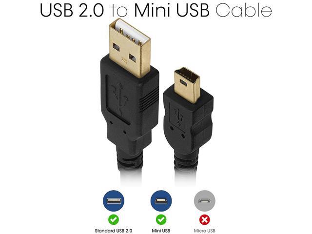 Cmple - [20 PACK] 3 Feet USB A to Mini B Cable Mini USB 2.0 Data Transfer Charge Cord for GPS Navigator, Dash Cam, Dashcam, Smartphone, Tablet, DVR...
