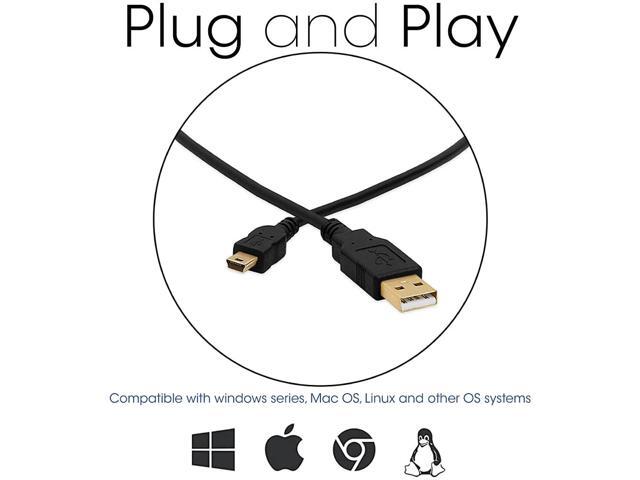 Cmple - [20 PACK] 3 Feet USB A to Mini B Cable Mini USB 2.0 Data Transfer Charge Cord for GPS Navigator, Dash Cam, Dashcam, Smartphone, Tablet, DVR...
