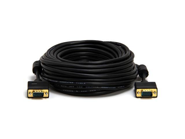 Cmple - VGA SVGA Cable Gold Plated Connectors Male to Male Support Full HD Displays HDTVs Monitors Projectors - 50 Feet