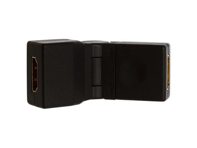 Cmple - HDMI Female to HDMI Female Extender HDMI Port Saver Swivel Adapter, 4K 3D Female to Female HDMI Swiveling Extension (90 Degree Up & Down)...
