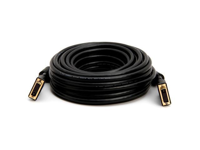 Cmple DVI to DVI Cable Dual Link Gold Plated - (DVI Dual Link Cable/DVI D Cable) for Laptop, Projector, HDTV - 50 Feet