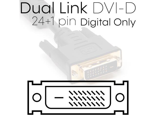 Cmple DVI to DVI Cable Dual Link Gold Plated - (DVI Dual Link Cable/DVI D Cable) for Laptop, Projector, HDTV - 50 Feet