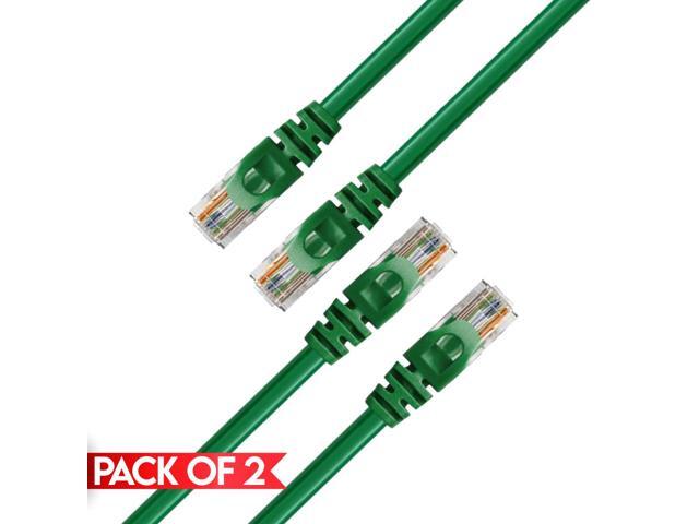 Cmple - [2 PACK] 15 Feet Cat6 Ethernet Patch Cable, 10Gbps Cat6 Network Cord with Snagless RJ45 Connectors, 10 Gigabit Computer Internet LAN Cable...