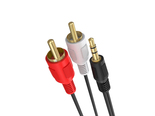 Cmple - 3.5mm to RCA Cable 25ft RCA to AUX Cord Adapter 2 RCA Y Splitter Stereo Audio Auxiliary Cord 1/8 to RCA Male to Male for Speakers,...