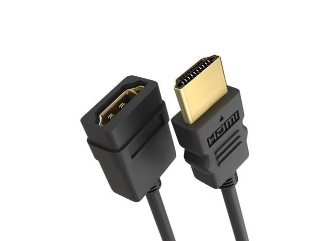 Cmple - HDMI Extension Cable 15 ft Male to Female HDMI Adapter Cord 4K@60Hz 2150p 1080p 3D HDMI Extender Compatible with PS5, Nintendo Switch, Xbox...