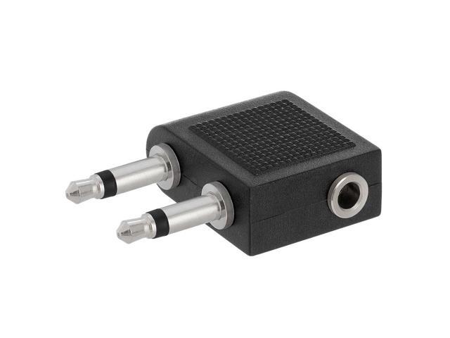 Cmple - 2x3.5mm Mono Plug to 3.5mm Stereo Jack Adapter