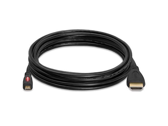 Cmple - [2 PACK] 10 Feet Micro HDMI Cord, Micro HDMI Male to HDMI Male Cable Adapter, Supports 3D 4K 60Hz 1080P Ethernet, for Digital Camera,...