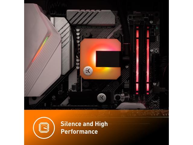 EK 120mm AIO D-RGB All-in-One Liquid CPU Cooler with EK-Vardar High-Performance PMW Fans, 120mm Fan, Intel 115X/1200/2066, AMD AM4, (120mm AIO) LGA...