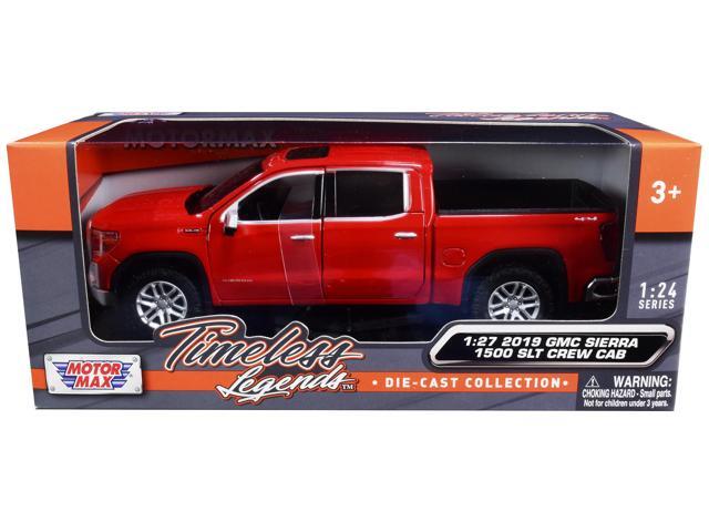 2019 GMC Sierra 1500 SLT Crew Cab Pickup Truck Red 1/24-1/27 Diecast Model Car by Motormax