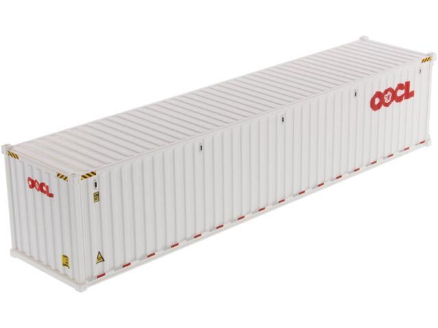 40' Dry Goods Sea Container 'OOCL' White 'Transport Series' 1/50 Model by Diecast Masters