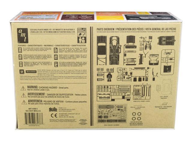 Skill 2 Model Kit 1963 Chevrolet Impala SS Hardtop 4 in 1 Kit 1/25 Scale Model by AMT