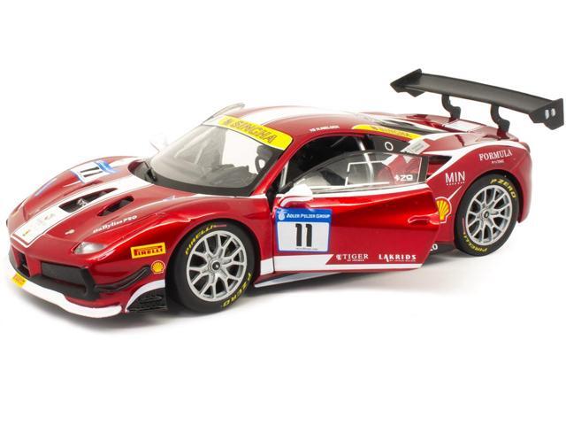 Ferrari 488 Challenge #11 Candy Red with White Stripes 'Ferrari Racing' 1/24 Diecast Model Car by Bburago