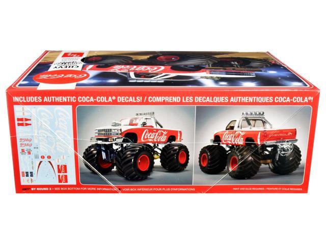 Skill 2 Model Kit Chevrolet Silverado Monster Truck 'Coca-Cola' 1/25 Scale Model by AMT