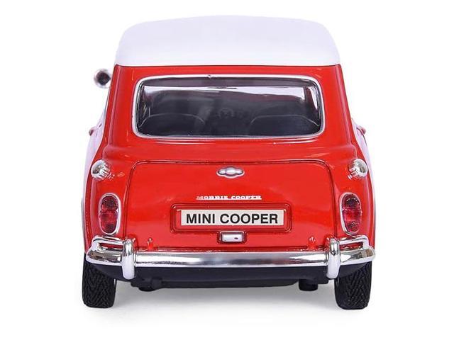 1961-1967 Morris Mini Cooper Red with White Top 'Timeless Legends' 1/18 Diecast Model Car by Motormax
