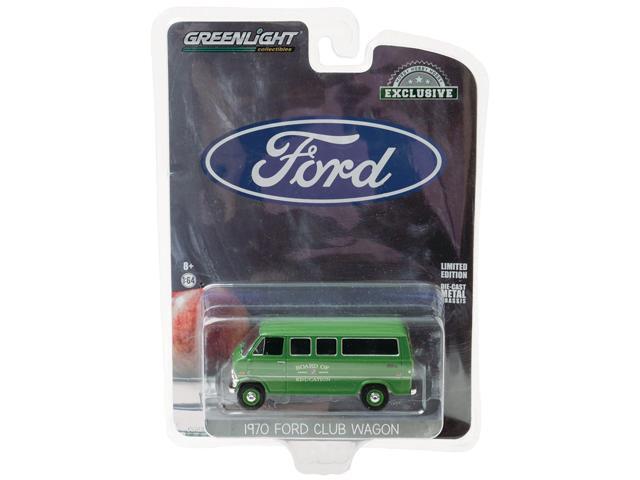 1970 Ford Club Wagon Van Green 'Board of Education' 'Hobby Exclusive' 1/64 Diecast Model by Greenlight