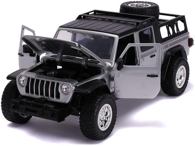 2020 Jeep Gladiator Pickup Truck Silver with Black Top 'Fast & Furious' Series 1/24 Diecast Model Car by Jada