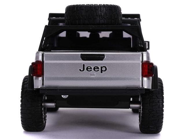 2020 Jeep Gladiator Pickup Truck Silver with Black Top 'Fast & Furious' Series 1/24 Diecast Model Car by Jada