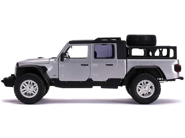 2020 Jeep Gladiator Pickup Truck Silver with Black Top 'Fast & Furious' Series 1/24 Diecast Model Car by Jada