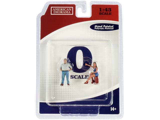 70s Style Two Figurines Set III for 1/43 Scale Models by American Diorama