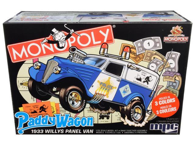 Skill 2 Snap Model Kit 1933 Willys Panel Paddy Wagon Police Van 'Monopoly' '85th Anniversary' 1/25 Scale Model by MPC
