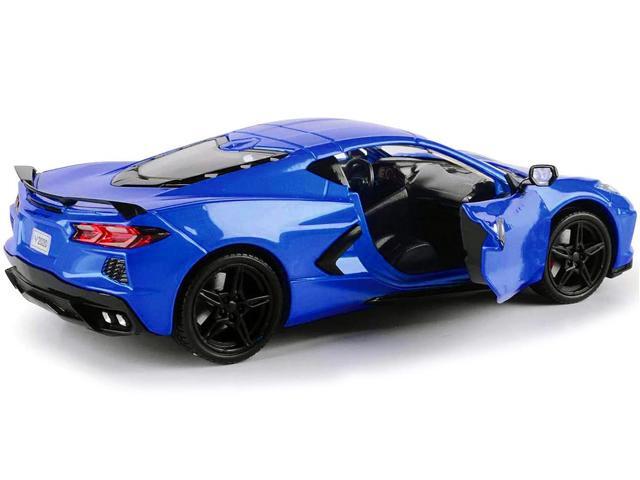 2020 Chevrolet Corvette C8 Stingray Blue Metallic 'Timeless Legends' 1/24 Diecast Model Car by Motormax