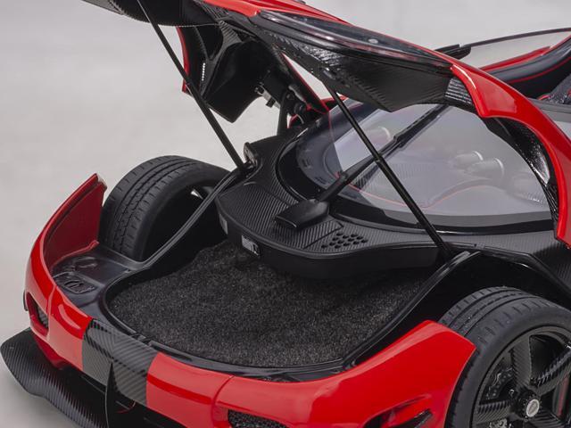 Koenigsegg Agera RS Chili Red with Black Accents 1/18 Model Car by Autoart