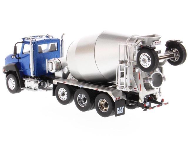 CAT Caterpillar CT660 Day Cab Tractor with McNeilus Concrete Mixer Truck Blue Metallic 1/50 Diecast Model by Diecast Masters