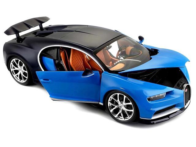 2016 Bugatti Chiron Blue 1/18 Diecast Model Car by Bburago