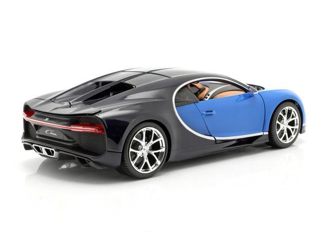 2016 Bugatti Chiron Blue 1/18 Diecast Model Car by Bburago