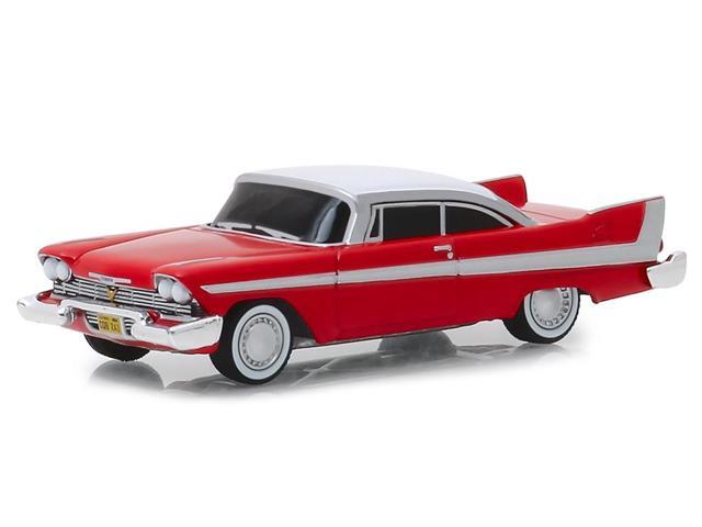 1958 Plymouth Fury Red with White Top 'Evil Version' 'Christine' (1983) Movie 1/64 Diecast Model Car by Greenlight