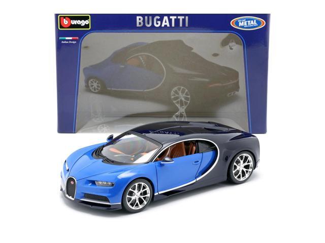2016 Bugatti Chiron Blue 1/18 Diecast Model Car by Bburago