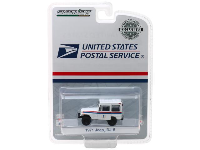 1971 Jeep DJ-5 White 'United States Postal Service' (USPS) 'Hobby Exclusive' 1/64 Diecast Model Car by Greenlight