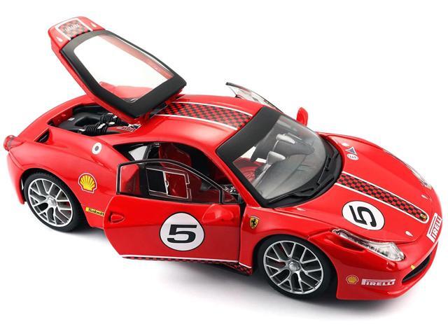 Ferrari 458 Challenge #5 Red 1/24 Diecast Model Car by Bburago