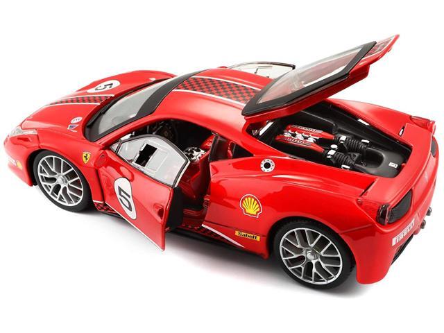 Ferrari 458 Challenge #5 Red 1/24 Diecast Model Car by Bburago