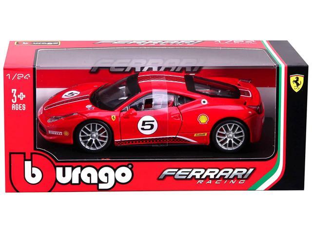 Ferrari 458 Challenge #5 Red 1/24 Diecast Model Car by Bburago