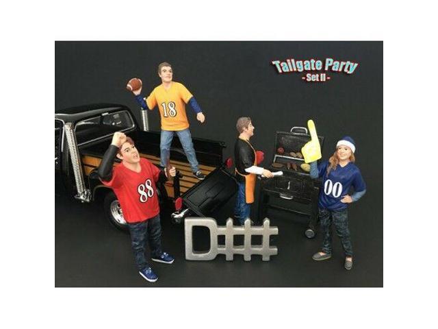 'Tailgate Party' Set II 4 piece Figurine Set for 1/24 Scale Models by American Diorama
