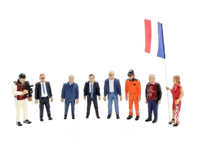 24 Hours of Le Mans (2018) 8 piece Figurine Set for 1/43 Scale Models by Spark