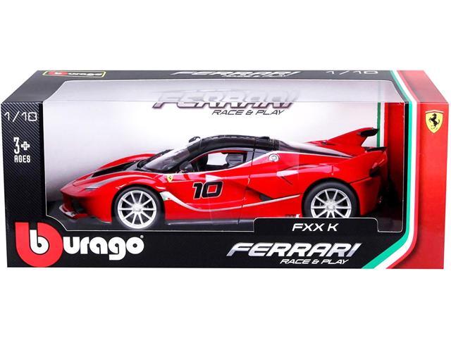 Ferrari FXX-K #10 Red 1/18 Diecast Model Car by Bburago