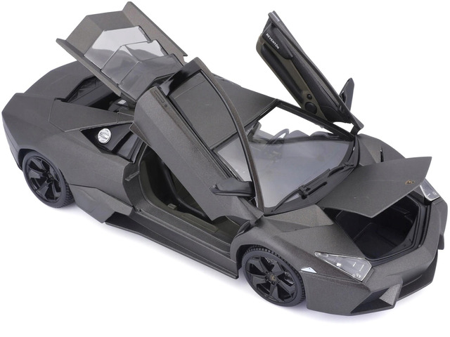 Lamborghini Reventon Dark Matt Gray 1/18 Diecast Model Car by Bburago