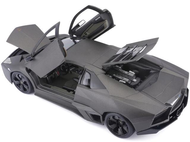 Lamborghini Reventon Dark Matt Gray 1/18 Diecast Model Car by Bburago