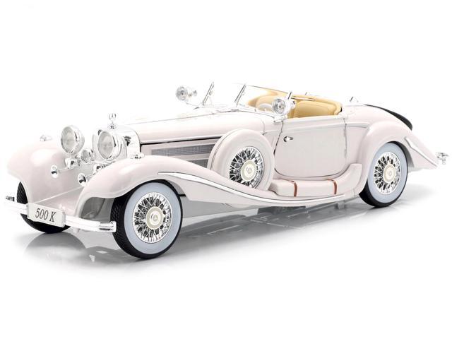 1936 Mercedes Benz 500 K Special Roadster White 1/18 Diecast Model Car by Maisto