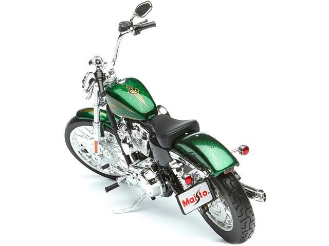 2013 Harley Davidson XL 1200V Seventy Two Green Motorcycle Model 1/12 by Maisto