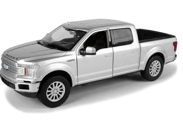 2019 Ford F-150 Limited Crew Cab Pickup Truck Metallic Silver 1/24-1/27 Diecast Model Car by Motormax