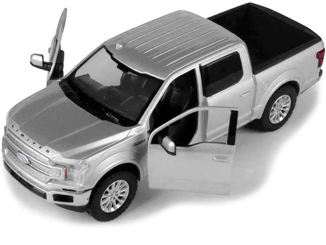 2019 Ford F-150 Limited Crew Cab Pickup Truck Metallic Silver 1/24-1/27 Diecast Model Car by Motormax