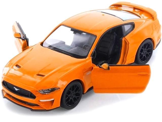 2018 Ford Mustang GT 5.0 Orange with Black Wheels 1/24 Diecast Model Car by Motormax