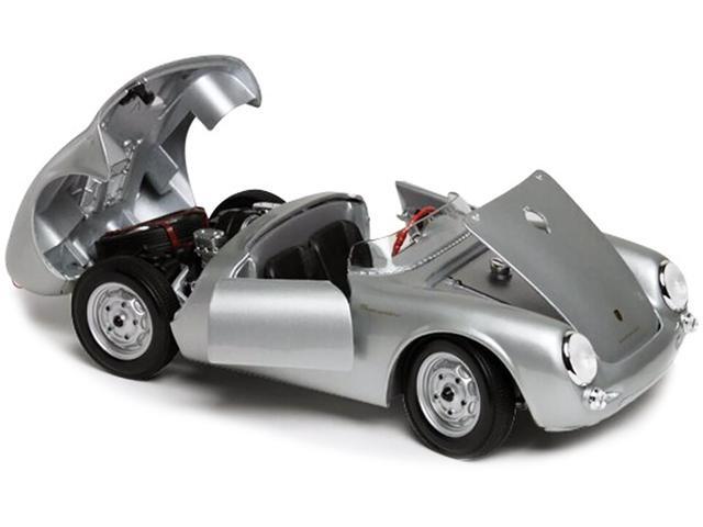 Porsche 550 A Spyder Silver 1/18 Diecast Model Car by Maisto